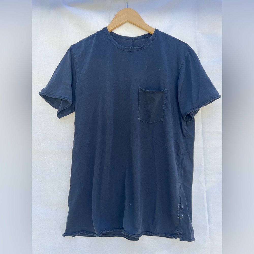 rag & bone Miles Principle Jersey Pocket Tee Black